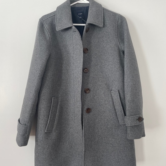 NWOT J. Crew Wool Blend Car Coat - Picture 4 of 9